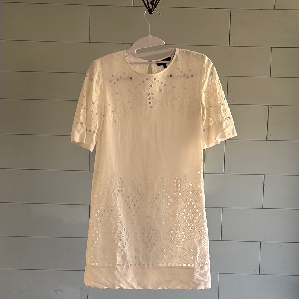 Theory Idetteah Ghost Crepe Dress